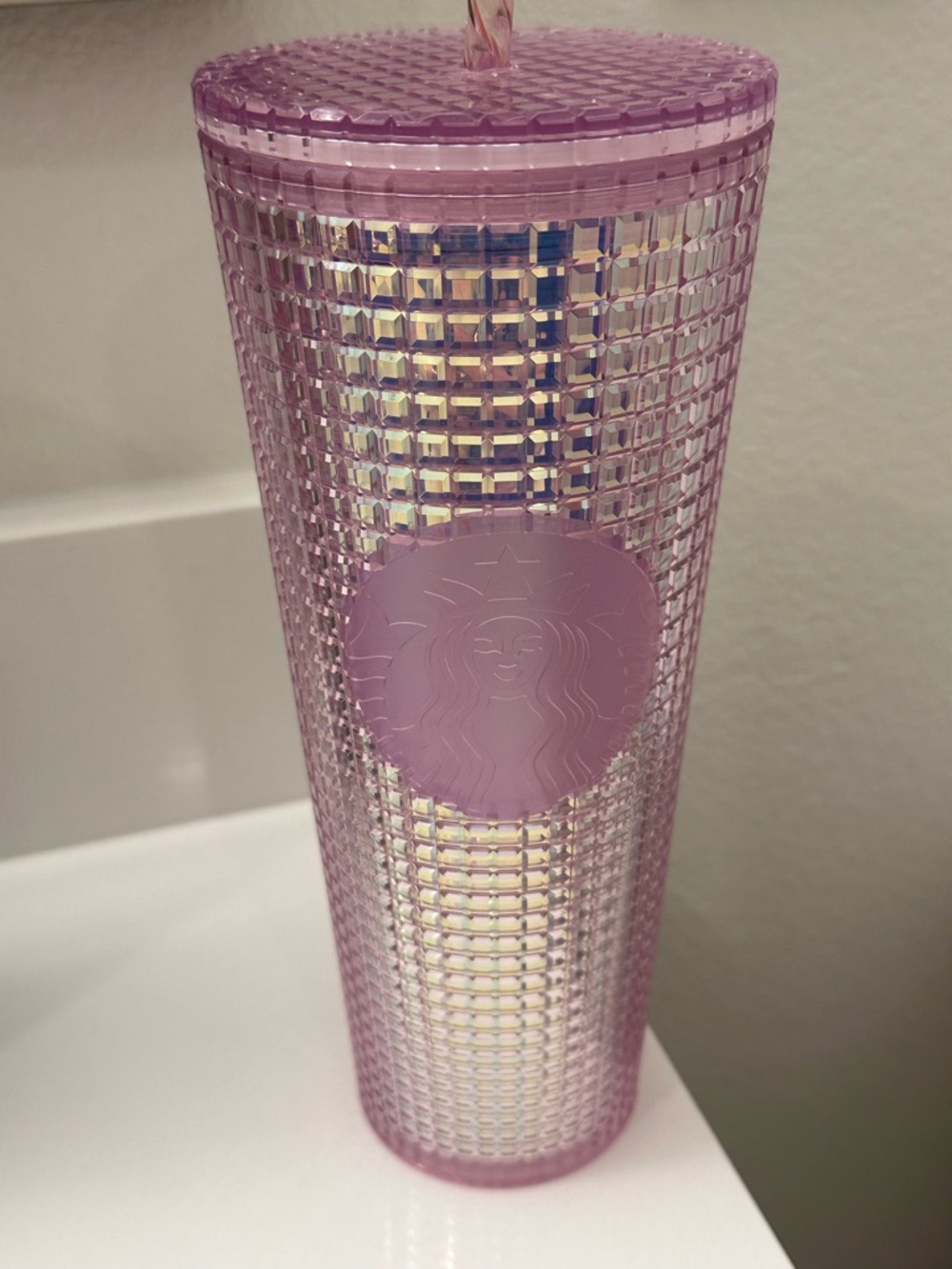 Starbucks Pink Iridescent Studded Tumbler